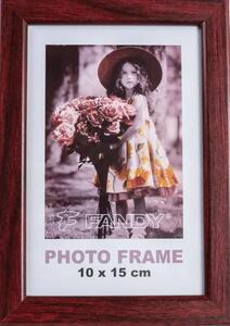 FANDY Drevený rámček Style 10x15 5 červený