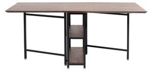 Ravello skladací stôl hnedý/čierny 35(70+70)x80 cm