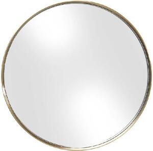 Curve Round zrkadlo mosadzné Ø60 cm