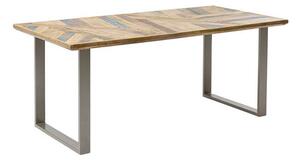 Abstract jedálenský stôl strieborný matný 180x90