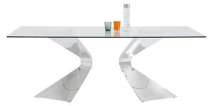 Gloria Chrome stôl 200x100cm strieborný
