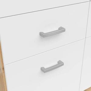 ŠATNÍKOVÁ SKRIŇA, biela, dub sonoma, 136/199/58 cm Boxxx - Skrine, Online Only