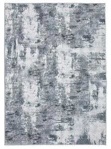 TA Sivý protišmykový abstraktný Koberec 230811-5 BARI PRINT Rozmer: 80x150 cm