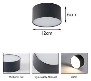 Brilagi - LED kúpeľňové stropné svietidlo FORIS LED/14W/230V priemer 12 cm čierne IP44