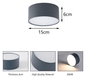 Brilagi - LED kúpeľňové stropné svietidlo FORIS LED/20W/230V pr. 15 cm antracit IP44