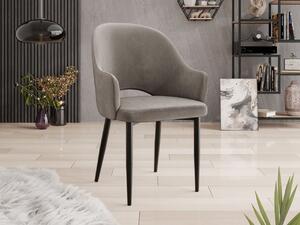 Mirjan24 Čalúnená jedálenská stolička Dazja, Dostupné poťahy: Magic Velvet 2209, Farby: čierna 5903211334344