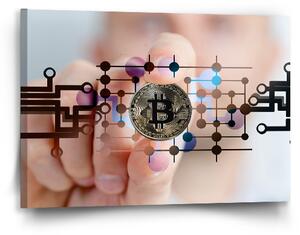 Sablio Obraz Bitcoin - 60x40 cm
