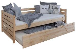 POSTEĽ S ÚLOŽNÝM PRIESTOROM, 90/200 cm prírodná farba MID.YOU - Detské izby, Online Only