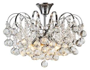 Brilagi - Prisadený luster CRYSTAL 6xE14/60W/230V lesklý chróm
