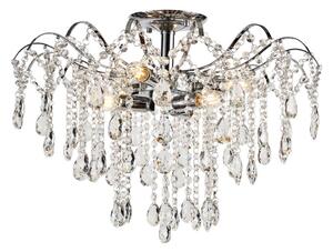 Brilagi - Prisadený luster CRYSTAL 6xE14/60W/230V lesklý chróm