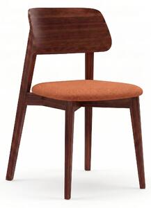 STIMA Jedálenská stolička SHARON KT63 Vyberte variant ->: Tmavo hnedá, Vyberte látku ->: LUX Terracotta 10