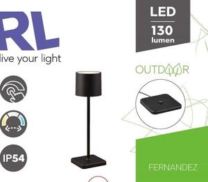 Trio Reality TR54096132 LED vonkajšie stolné svietidlo FERNANDEZ | 1,5W integrovaný LED zdroj | 130lm | 4000K