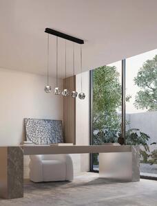 LED stmievateľný čierny dizajnový luster Ifos 150