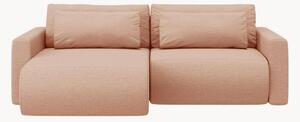 3-miestna rohová rozkladacia pohovka s úložným priestorom Belfast Peach & Black