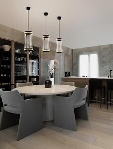 LED stmievateľný čierna moderný luster Anapnoe 250