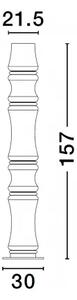 LED stmievateľná čierna stojaca lampa Anapnoe 157