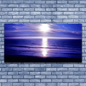 Obraz na skle More slnko krajina 140x70 cm 2 Prívesky