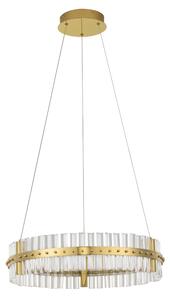 LED stmievateľný platinum zlatý moderný luster Kezo-60