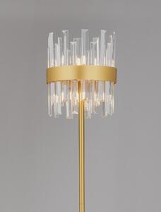 Zlatá stojaca lampa Crown