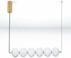 LED stmievateľný zlatý moderný luster Klelia 120