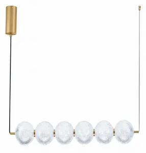 LED stmievateľný zlatý moderný luster Klelia 120