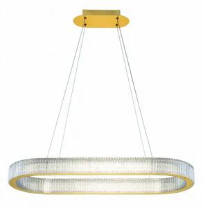 LED stmievateľný platinum zlatý moderný luster Kinara 130
