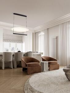 LED stmievateľný čierno-biely dizajnový luster Diona
