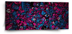 Sablio Obraz Kreslené obrázky - 110x50 cm