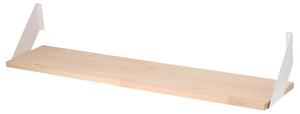 Atmowood borovicová polica 100 cm - bočné kovanie Kovanie:: Biele kovanie