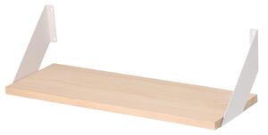 Atmowood borovicová polica 60 cm - bočné kovanie Kovanie:: Biele kovanie