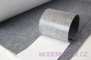 Samolepiaci technický filc 4,5 mm, farba šedá, metráž 100 cm