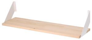 Atmowood borovicová polica 80 cm - bočné kovanie Kovanie:: Biele kovanie