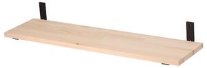 Atmowood borovicová polica 80 cm - spodné kovanie Kovanie:: Černé kování