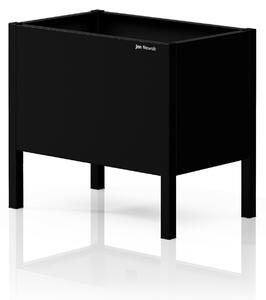 Malý čierny kovový obal na kvetináč: DAISY 400 x 350 x 250 mm