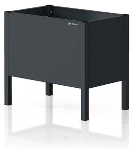 Malý antracitový kovový obal na kvetináč: DAISY 400 x 350 x 250 mm