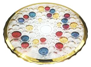 Tanier Bubble so zlatom a farbami 35 cm