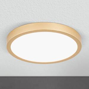 Stropné LED svietidlo Vika, okrúhle, zlatá, Ø 23cm