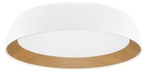 LED stmievateľné bielo-drevené moderné stropné svietidlo Sigi 45