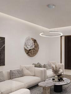 LED stmievateľný chrómový moderný luster Elmo