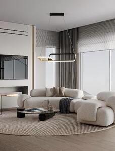 LED stmievateľné čierno-zlaté moderné svietidlo Imar