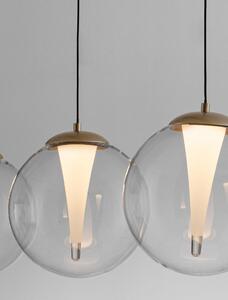 LED stmievateľný zlatý dizajnový luster Gi