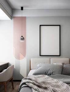 LED čierno-dymový moderný luster Kita 125
