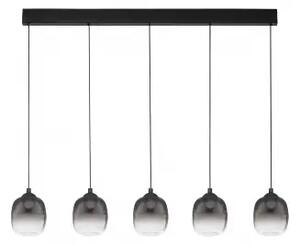 LED stmievateľný čierno-dymový moderný luster Kita 120