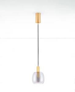 LED zlato-dymový dizajnový luster Imatia