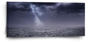 Sablio Obraz Búrka nad morom - 110x50 cm
