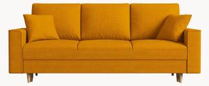 3-miestna rozkladacia pohovka s úložným priestorom Cartadera Yellow & Natural
