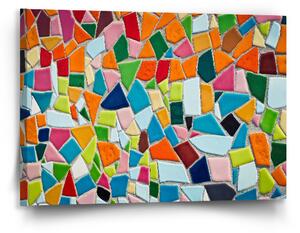 Sablio Obraz Farebná mozaika - 90x60 cm