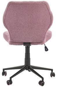 OTOČNÁ STOLIČKA, tkaná textília, ružová Carryhome - Kancelárske stoličky