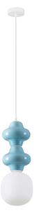 LED modro-biely moderný luster Clio 2