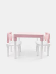 Sinsay - Stôl so stoličkami - pastelová ružová
